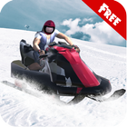 Snow Mobile Riding Zeichen