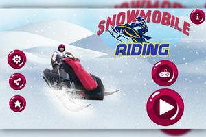 Snow Mobile Riding Poster