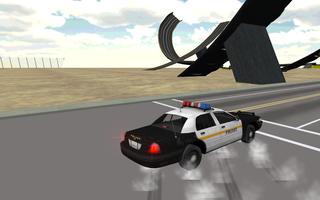 police car driving 3D captura de pantalla 1