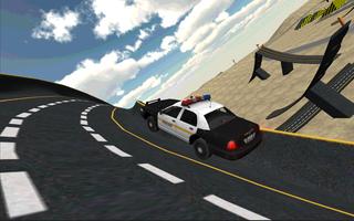 polícia 3D carro de condução imagem de tela 2
