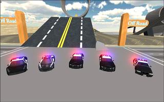 police car driving 3D captura de pantalla 3