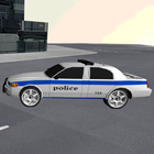 Policja simulator jazdy car ikona