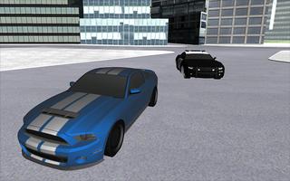 Policja simulator jazdy car plakat