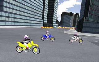 bandar lumba motosikal 3D syot layar 3
