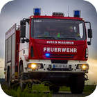 pompier camion de sauvetage 3D icône