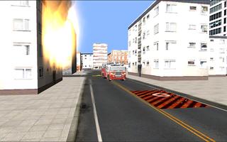 Fire Fighter Truck Rescue 3D স্ক্রিনশট 1