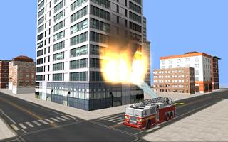 pompier camion de sauvetage 3D capture d'écran 3