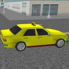 Modern taksi sürüşü 3D simgesi