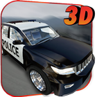 La police Jeep de conduite 3D icône