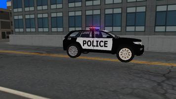 La police Jeep de conduite 3D Affiche