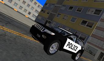 La police Jeep de conduite 3D capture d'écran 3
