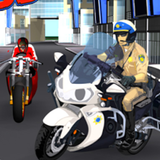 Simulatur crime vélo police 3D icône