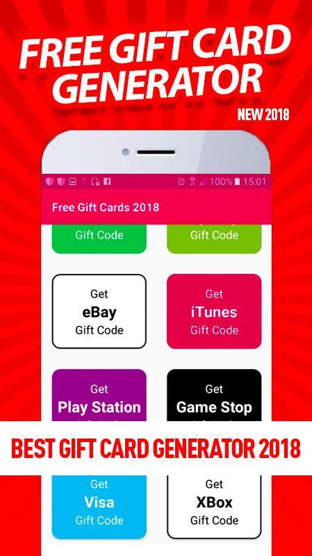 Free Gift Card Generator Working 100 Exclusive For Android