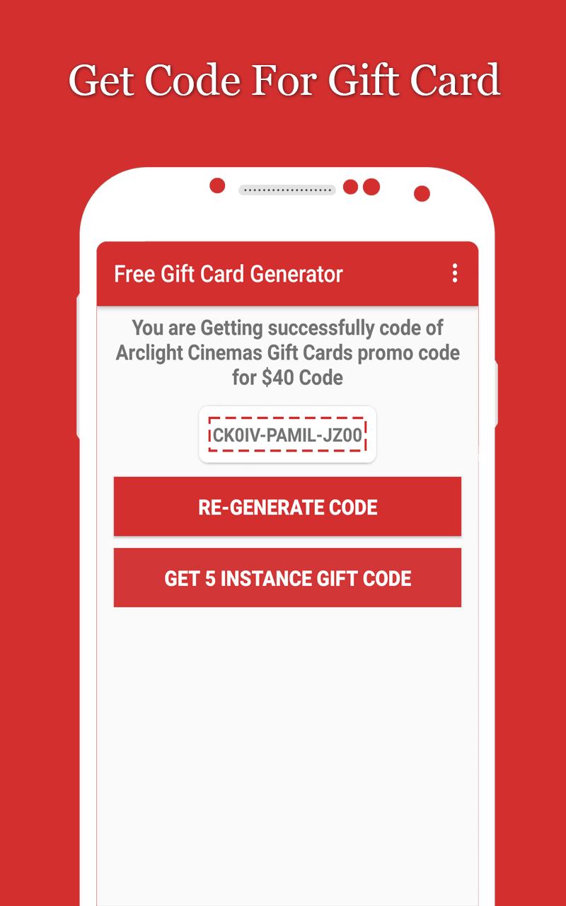 Free Gift Card Generator For Android Apk Download