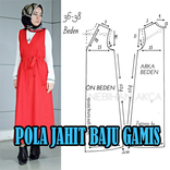 Pola Jahit Baju Gamis