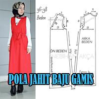 Pola Jahit Baju Gamis পোস্টার