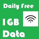 Daily Free 1 GB Data أيقونة