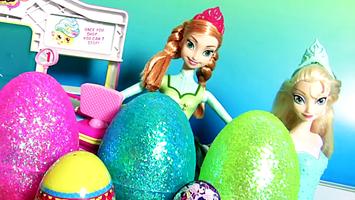 Surprise Eggs Frozen Anna Elsa Affiche