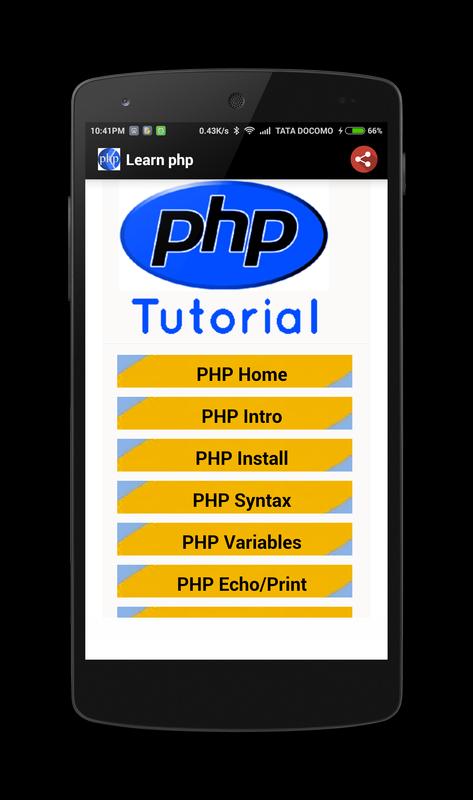 php Tutorial APK  Download Free Education APP for Android 