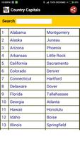 USA States & Country Capitals capture d'écran 3
