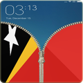 Timor Leste Zipper ScreenLock