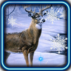 Deer Winter live wallpaper icône