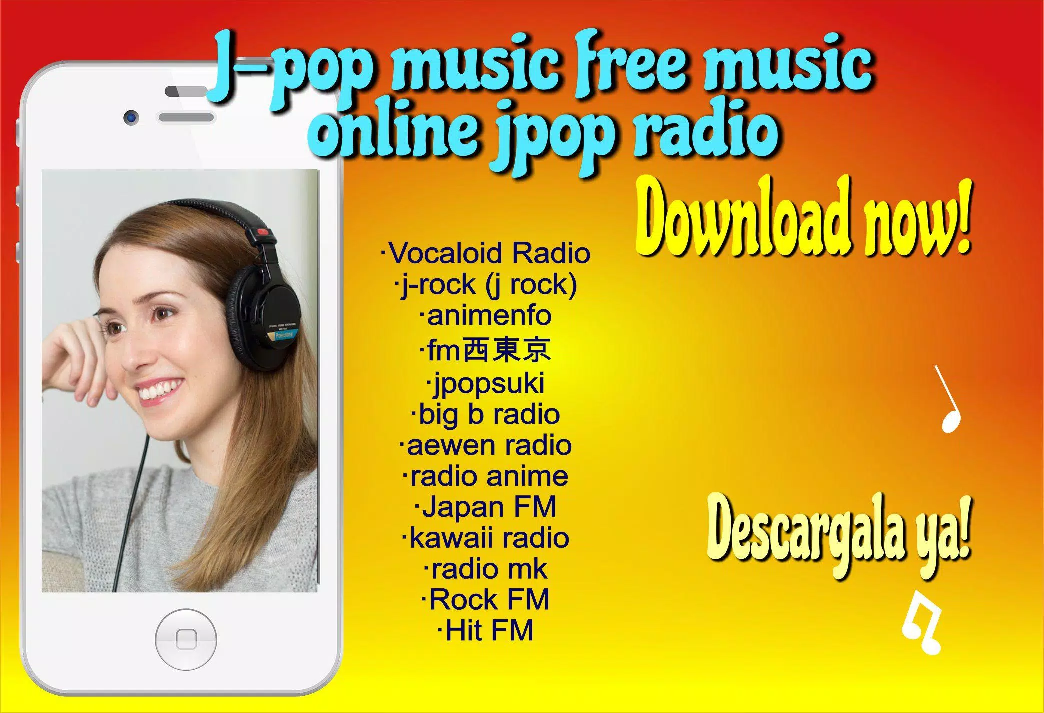 Descarga de APK de J-pop music free music online jpop radio para Android
