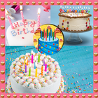 Birthday Cake Photo Collage آئیکن