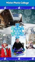 Winterfoto collage-poster