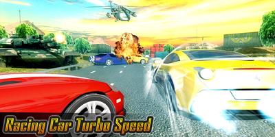 Racing Car Turbo Speed Affiche