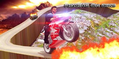 Racing On Bike 3D poster