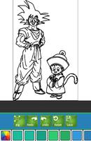 Coloring Book For Dragon Saiyan Ball Z اسکرین شاٹ 1
