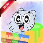 Coloring Book For Gumball and Darwin Tips آئیکن