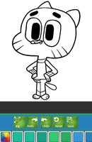 Coloring Book For Gumball and Darwin Tips Poster
