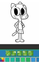 Coloring Book For Gumball and Darwin Tips captura de pantalla 1