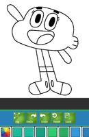 Coloring Book For Gumball and Darwin Tips captura de pantalla 2