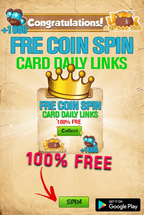 Free coin spin daily link Free coin spin daily link