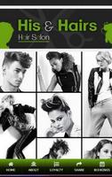 His & Hairs Hairsalon Affiche