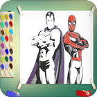 Super Coloring Hero Book ไอคอน