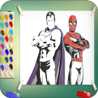 Super Coloring Hero Book icon