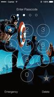 برنامه‌نما Captain America Lock Screen عکس از صفحه