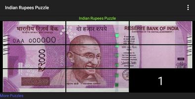 Indian Rupees Jigsaw Puzzle Affiche