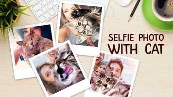 برنامه‌نما Selfie photo with cat عکس از صفحه