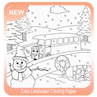 Easy Landscape Coloring Pages biểu tượng