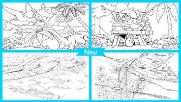 Easy Landscape Coloring Pages poster