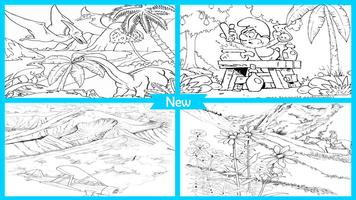 Easy Landscape Coloring Pages 포스터