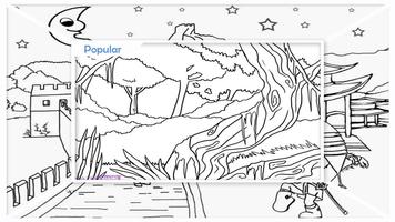 Easy Landscape Coloring Pages скриншот 3