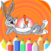 Bunny Coloring Kids for Buggy