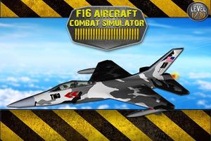 F16 Simulateur de vol avions Affiche