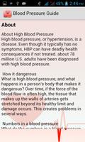 Blood Pressure Guide capture d'écran 1